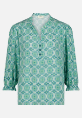 Casual-Bluse mit Raffung / Vorderseite