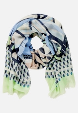 Basic-Schal mit Print / Vorderseite