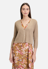 Shirtjacke mit 3/4 Arm / Modellfoto Vorderseite