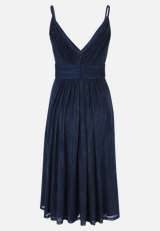 Abendkleid im Glitzer-Look / Rückseite