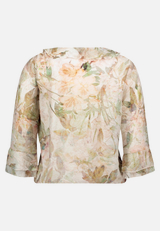 Rüschenbluse mit 3/4 Arm / Rückseite