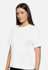 Kurzarm-Shirt mit Rundhalsausschnitt / Detailbild