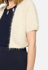 Sommer-Strickjacke mit Effektgarn / Detailbild