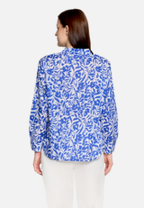Longbluse langarm / Modellfoto Rückseite