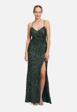 Abendkleid figurbetont / Modellfoto Vorderseite