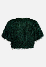 Bomberjacke mit Lurexfaden / Rückseite