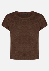 Strickpullover mit U-Boot-Ausschnitt / Vorderseite