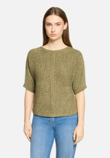 Strickpullover kurzarm / Modellfoto Vorderseite