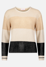 Strickpullover mit Rippenstruktur / Vorderseite