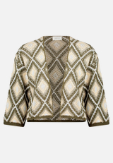 Strick-Cardigan mit Jacquard / Vorderseite