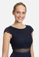 Abendkleid mit Spitze / Detailbild