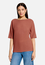 Strukturshirt mit Struktur / Modellfoto Vorderseite