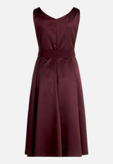Cocktailkleid mit Gürtel / Rückseite