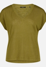 Basic-T-Shirt  mit V-Ausschnitt / Vorderseite