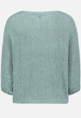 Strickpullover mit Fledermausärmeln / Rückseite