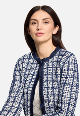 Strick-Cardigan mit Fransen / Detailbild