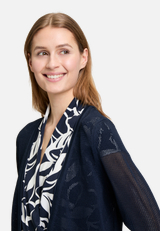 Sommer-Strickjacke mit 3/4 Arm / Detailbild
