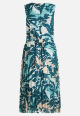 Chiffonkleid mit Plissee / Rückseite