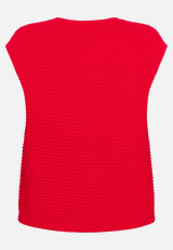 Grobstrickjacke ohne Arm / Rückseite