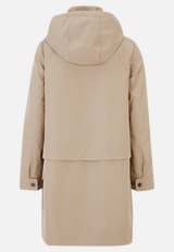 Outdoorjacke mit abnehmbarer Kapuze / Rückseite