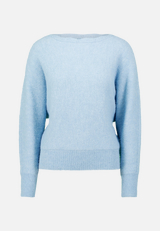 Strickpullover mit U-Boot Ausschnitt / Vorderseite