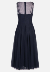 Cocktailkleid figurbetont / Rückseite