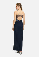 Abendkleid mit Placement / Modellfoto Rückseite