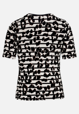 Print-T-Shirt mit Rundhalsausschnitt  / Rückseite