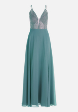 Abendkleid mit Stickerei / Vorderseite