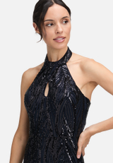 Abendkleid im Glitzer-Look / Detailbild