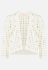 Casual-Strickjacke mit Effektgarn / Vorderseite