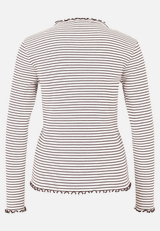 Langarm-Shirt mit Kragen / Rückseite