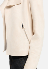 Blazer-Jacke mit offenem Saum / Detailbild