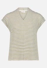 Ringelshirt mit V-Ausschnitt / Vorderseite