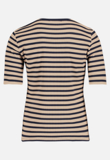 Basic Shirt mit Rippenstruktur / Rückseite