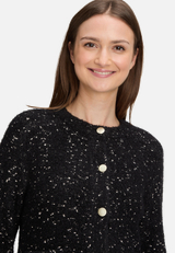 Strick-Cardigan mit Lurexfaden / Detailbild