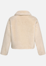Plüschjacke  mit Reißverschluss / Rückseite