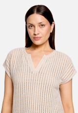Strukturshirt kurzarm / Detailbild