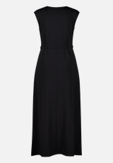 Jerseykleid  Maxi mit Bindegürtel / Rückseite