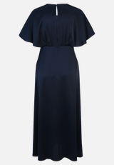 Cocktailkleid mit ausgestelltem Rock / Rückseite