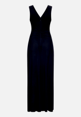 Abendkleid mit V-Ausschnitt / Rückseite