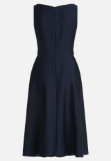 Cocktailkleid mit Wasserfallausschnitt / Rückseite