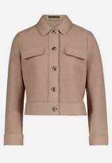 Blazer-Jacke mit aufgesetzten Taschen / Vorderseite