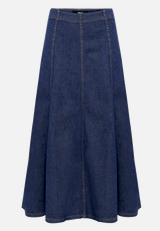 Jeansrock  Maxi in A-Linie / Vorderseite