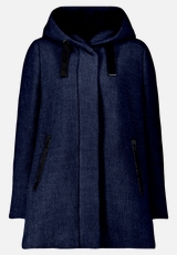 Wolljacke mit Kapuze / Vorderseite
