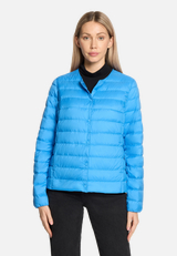 Daunen-Steppjacke mit Rundhalsausschnitt / Modellfoto Vorderseite