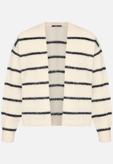 Strickjacke mit Streifen offener Style / Vorderseite