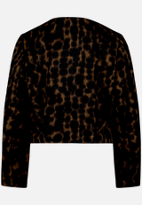 Flauschige Jacke  mit Knöpfen  / Rückseite