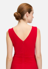 Abendkleid mit V-Ausschnitt / Detailbild
