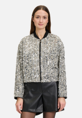 Blouson mit Pailletten / Modellfoto Vorderseite